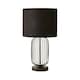 image 7 of ValueLights Gabbia Matte Black Metal Table Lamp with Small Black Drum Shade