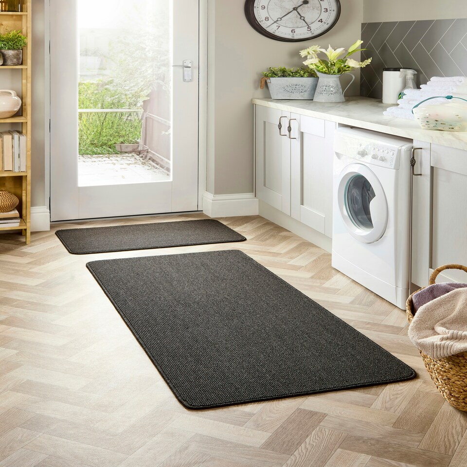 image 1 of My Stain Resistant Mat Plain Charcoal 67x100
