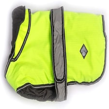 Danish Design Hi-Viz 2 in 1 Removable Fleece Lining Waterproof Windproof Dog/Puppy Coat 28 Inch 70 cm N/A | One Size