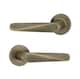 image 3 of AXS Detroit Door Handles on Rose - Door Pack - Bathroom Door - Antique Brass