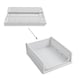 image 8 of Living and Home Foldable Plastic Storage Drawer Basket 20L - Off White | White | 1