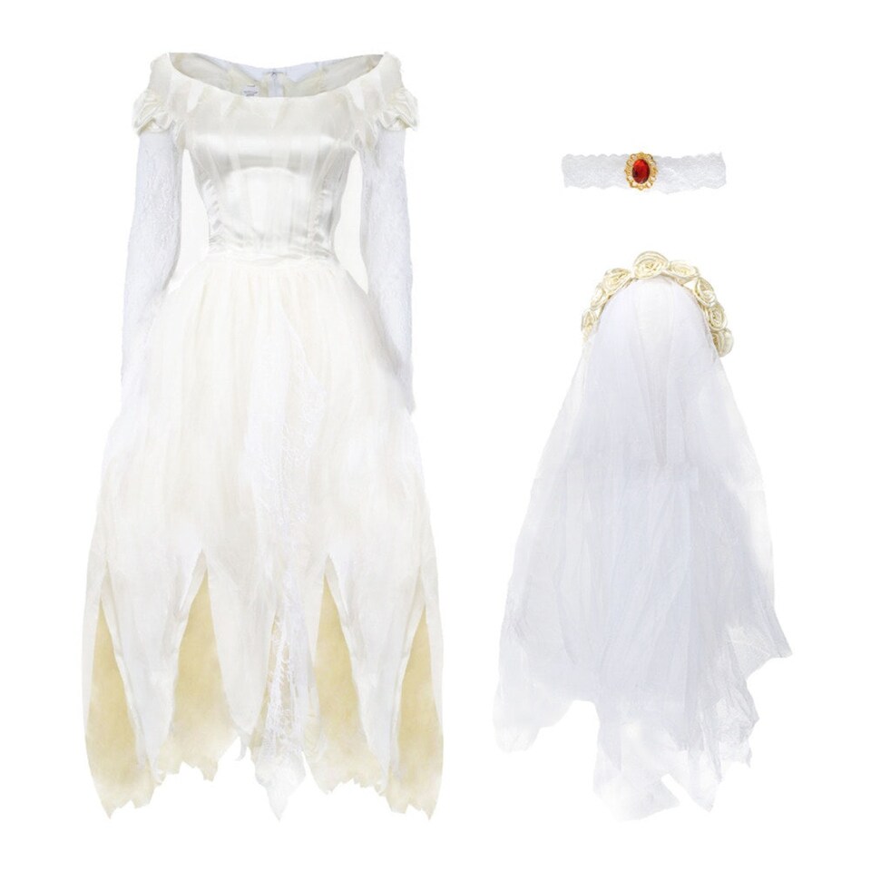 image 1 of Corpse Bride Costume | White | S