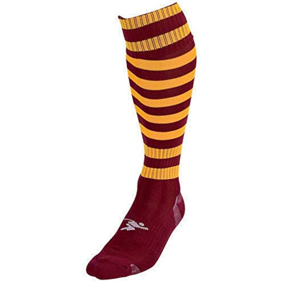 image 1 of Precision Training Hooped Pro Football Socks Navy/Red Boys