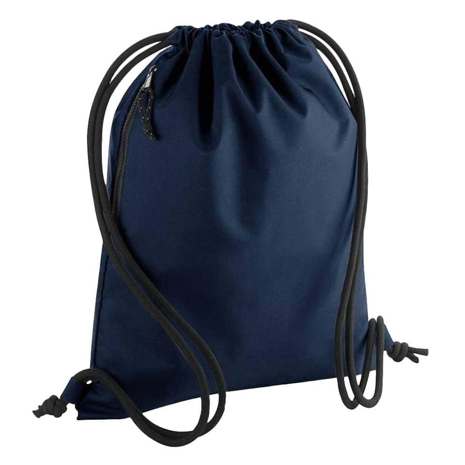 BagBase Unisex Recycled Gymsac - Navy - One Size Blue | One Size