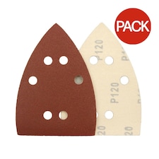 Abracs Hook and Loop Sander Sheet (Pack of 10) - Brown - 140mm x 95mm