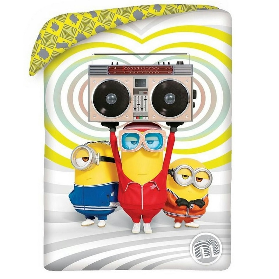 image 1 of Despicable Me Stereo Minions Duvet Cover Set - Multicoloured - Single (European) Multi | Single