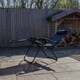 image 2 of Black Multi Position Textoline Zero Gravity Garden Relaxer Chair Lounger