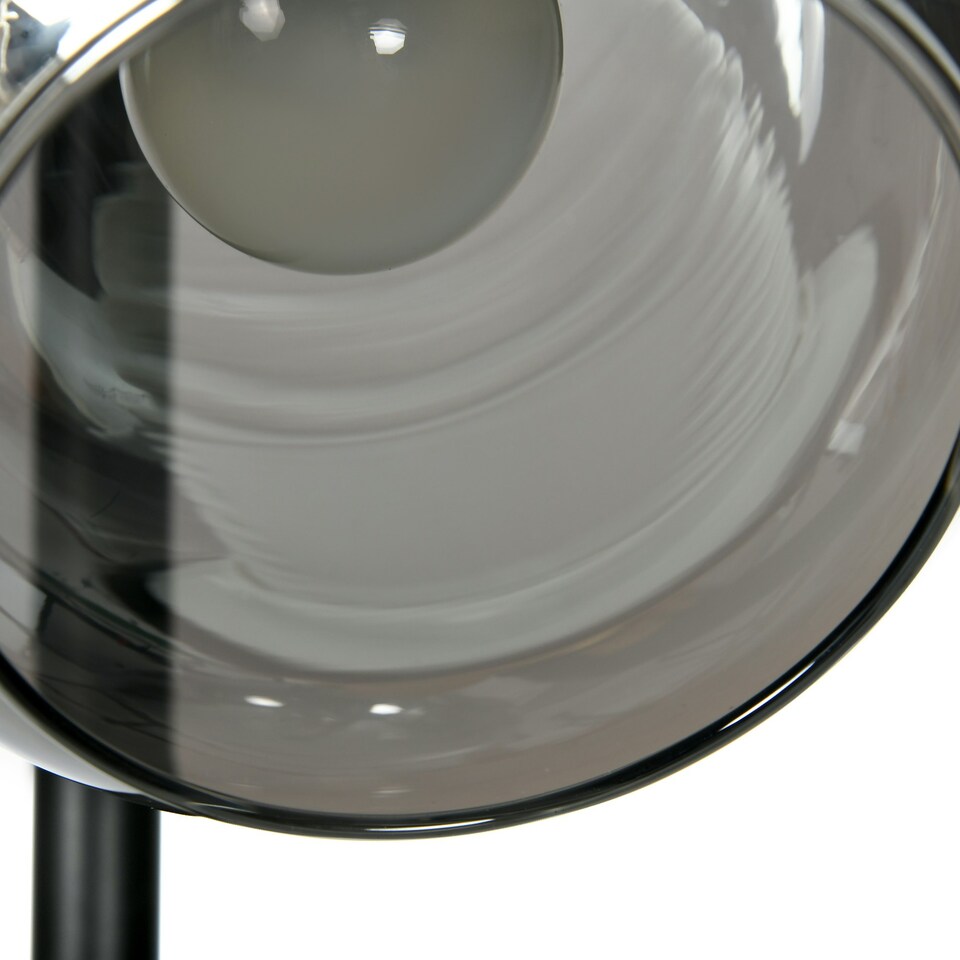 image 1 of HOMCOM Modern Floor Lamp with Glass Global Shade, 3 Light, for Living Room