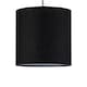 image 3 of Set of 2 Black Textured Cotton 17cm Table Lamp Shades Black