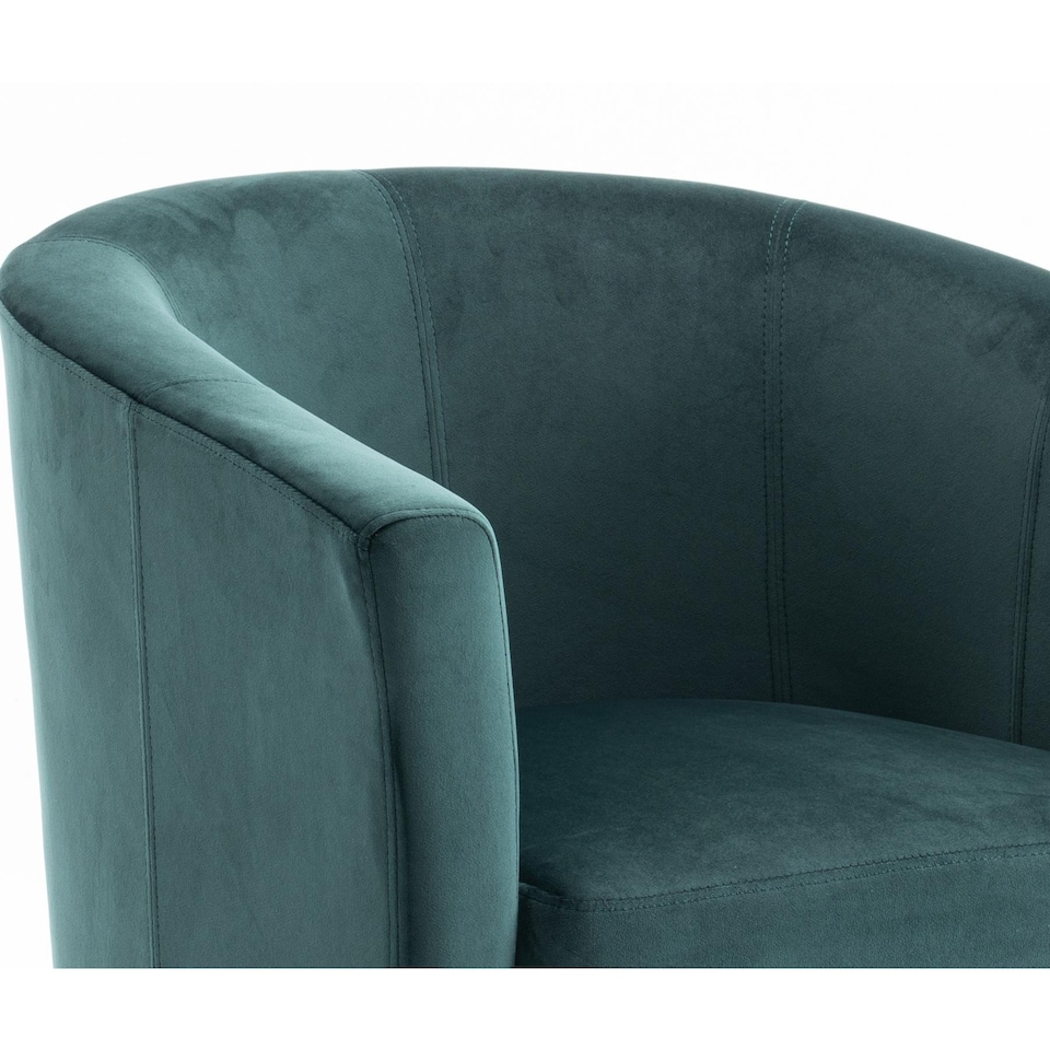 image 1 of Velvet Fabric Tub Chair Sofa Armchair Modern Office Reception Living Room