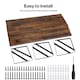 image 7 of Levede Floating Shelves Wall Wood Rustic with Brackets Vintage Brown Set of 3