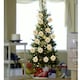 image 2 of Living and Home 30 Pcs Artificial Poinsettia Christmas Tree Flowers