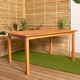image 6 of Grasmere Outdoor 6 Person Rectangular Wooden Garden Patio Table