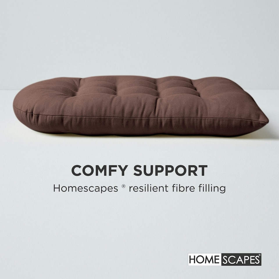 image 1 of Homescapes Chocolate Brown Round Egg Chair Swing Cushion | Brown
