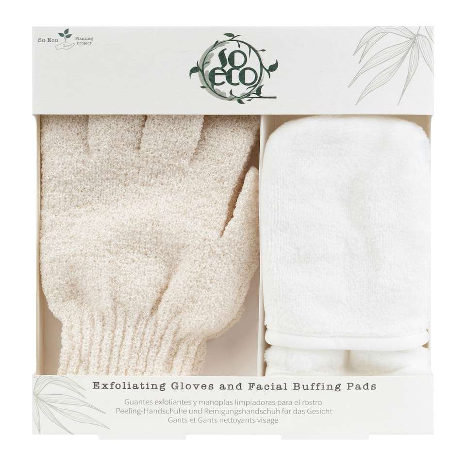 image 1 of So Eco Exfoliating Gloves and Facial Buffing Pads