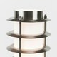 image 1 of ValueLights Modern Integrated LED Outdoor Stainless Steel Bollard Lantern Post Light