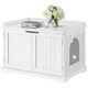 image 2 of Yaheetech Cat Decorative Litter Box White | One Size