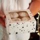 image 4 of Anniversary House Gold Star Square Treat Boxes with Window Pack of 2