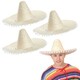 image 1 of Adult Natural Pom-Pom Sombrero – Mexican Style Fancy Dress Hat N/A | 3