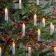 image 2 of 7m Set of 30 Christmas Tree Light Candles with Warm White LEDs and Timer Function
