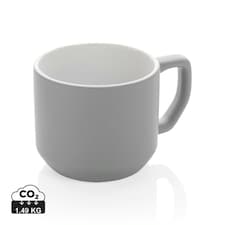 XD Collection Modern Ceramic 350ml Mug - Grey - One Size