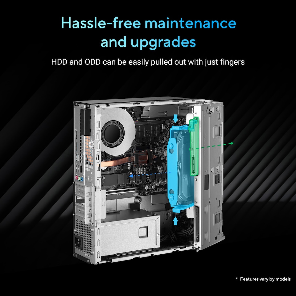 image 1 of ASUS ExpertCenter P500 P500SV-13620H063X Corei7-13620H 16GB 512GB SFF Desktop PC