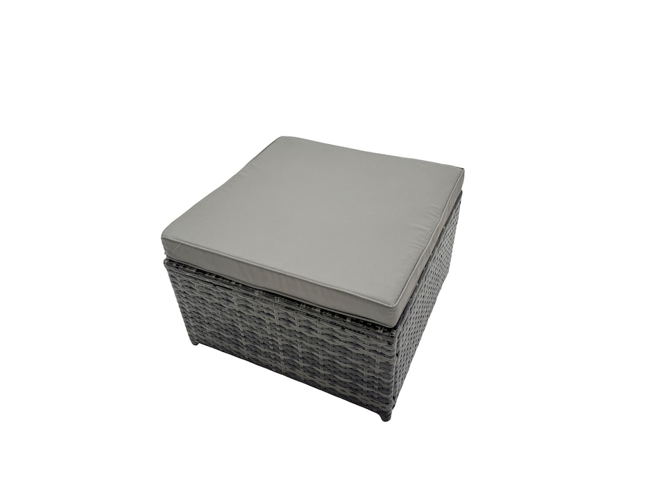 image 1 of Fimous Garden Rattan Outdoor Furniture Set 13 Seater with 3 Seater Sofa 4 Stools Dark Grey