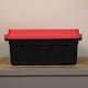 image 5 of 37L Black and Red Tuff Stackable Storage Box with Lid and Carry Handles | Multi | Black / Red