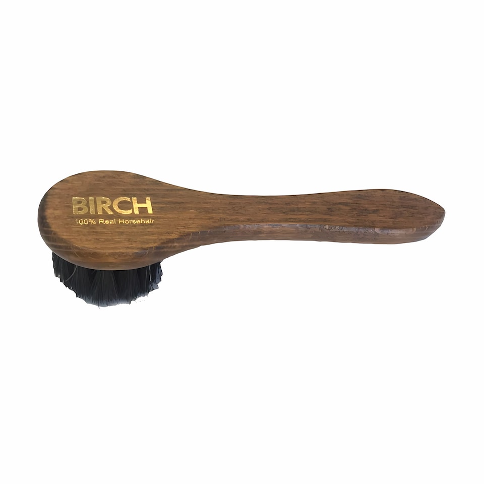 image 1 of BIRCH Horsehair Dauber Brush - For Applying Shoe Polish and Cream 15cm | Black | Black