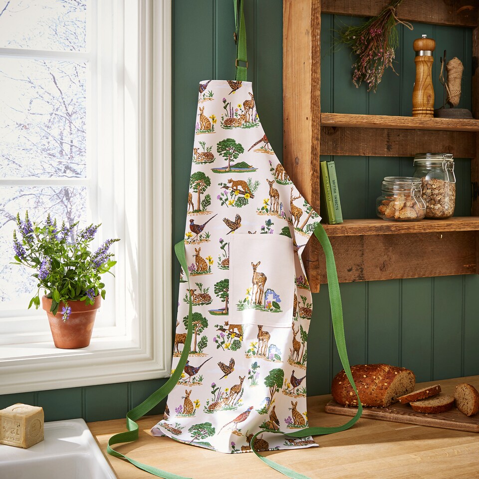 image 1 of Ulster Weavers Thistlewood Apron - Cotton Green