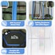 image 4 of HOMCOM 5.4FT Kids Trampoline with Enclosure Indoor Outdoor Blue
