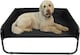 image 7 of Actiaspet Elevated Dog Bed Steel Frame Raised Pet Cot Black or Grey (Black, Large)