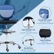 image 8 of Vinsetto Draughtsman Chair, Tall Office Chair with Lumbar Support, Blue