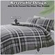 image 7 of Newton Tartan Check Duvet Cover Set Reversible Polycotton Beddings Grey | Double
