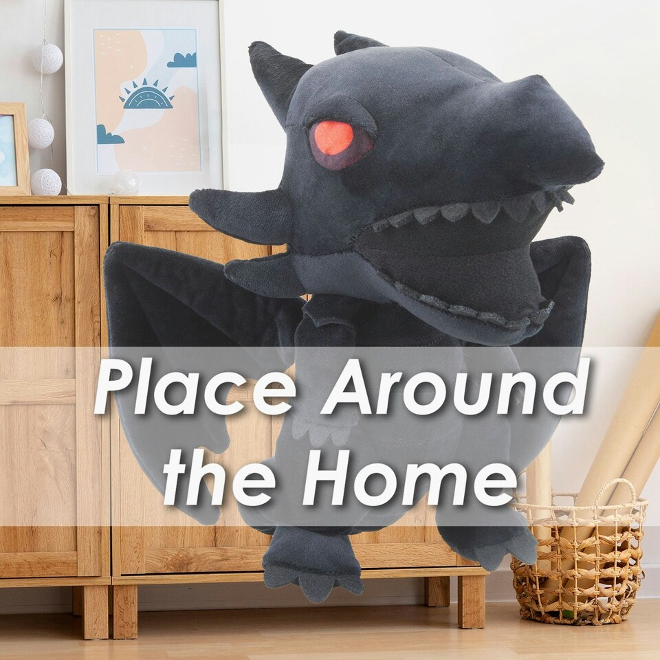 image 1 of YU-GI-OH Black Dragon Soft Toy Japanese Manga Character 26cm Multi-Coloured