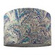 image 1 of Contemporary and Vivid Peacock Print 40cm Table-Pendant Lampshade in Soft Cotton | Multi
