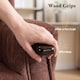image 4 of HOMCOM Power Lift Recliner Chair with Vibration and Heat, Wood Grip