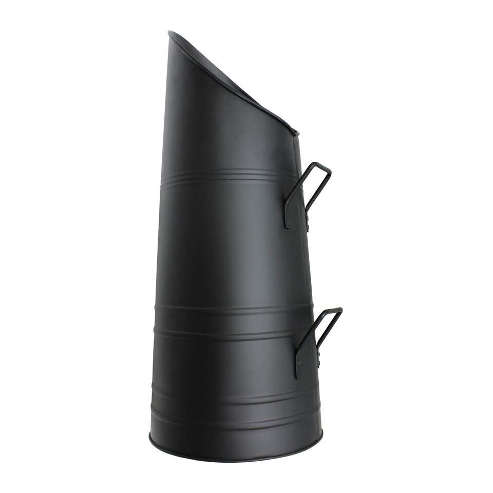 image 1 of JVL Steel Bowland Fire Companion Coal Hod - Black