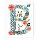 image 3 of Letter B Flowers Butterfly Birthday Gift Mum Black Framed Wall Art Print A4