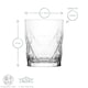 image 3 of LAV Keops Whisky Glasses - 345ml - Clear - Pack of 6 Clear