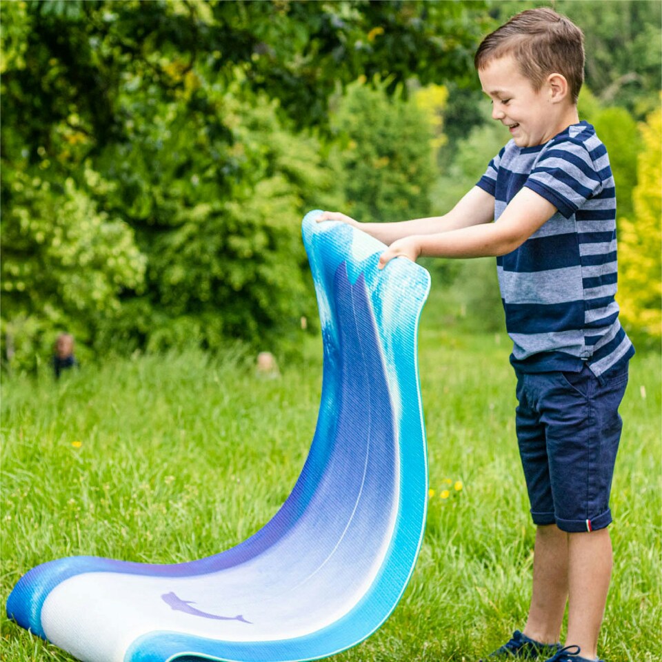 image 1 of Myga Kid's Printed Yoga Mat - Wave Rider