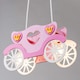 image 3 of BHS Glow Princess Carriage Ceiling Pendant Light, Pink