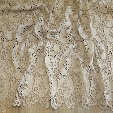 Gold Heavy Guipure Lace Fabric for Bridal, Dressmaking, 137cm / 53" Wide - per metre
