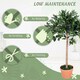 image 9 of Outsunny Artificial Olive Tree Plant In an Orange Pot 90 cm for Home