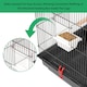 image 3 of Large Metal Bird Cage Budgie Canary Parakeet Cockatiel Finch Lovebird Tall Cages, Black