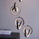 image 5 of Cosma Modern Designer Integrated LED Cluster Drop Pendant 8 Light Textured Black Finish