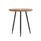 image 6 of Chervey Round Solid Mango Wood Side Table with Tri-Pin Legs Large