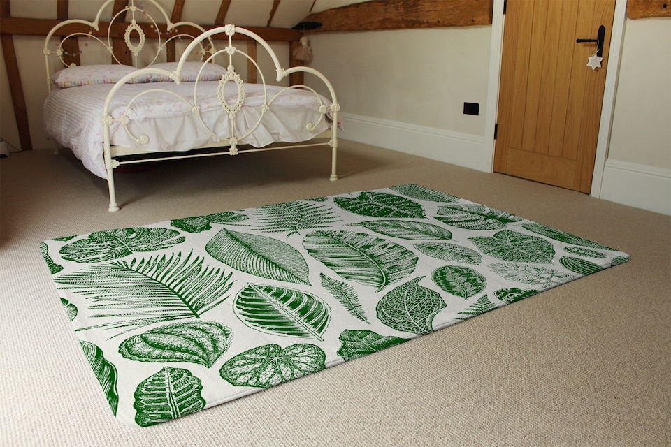 image 1 of Leaves Mixed Rug | Multi