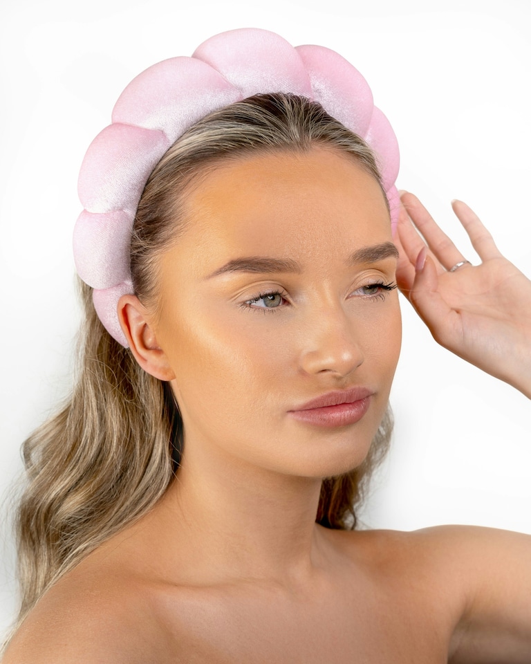 image 1 of Brushworks Pink Cloud Headband