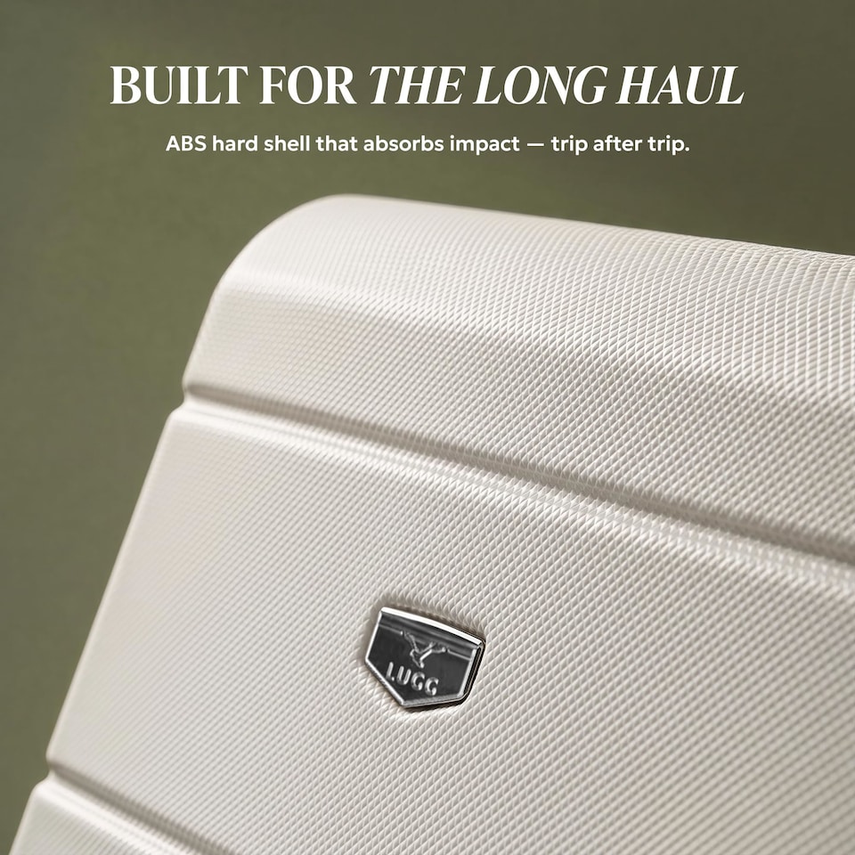 image 1 of Lugg Jetset Lightweight Hard Shell Suitcase ABS 4 Wheels TSA Lock (86x58x31cm)